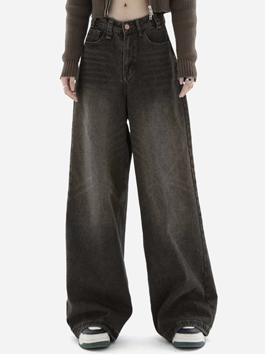 Blue Wash Baggy Boyfriend Jeans