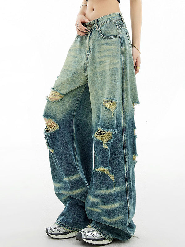 Vintage Ripped Jeans