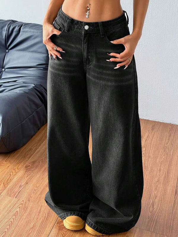 Loose Drape Boyfriend Jeans
