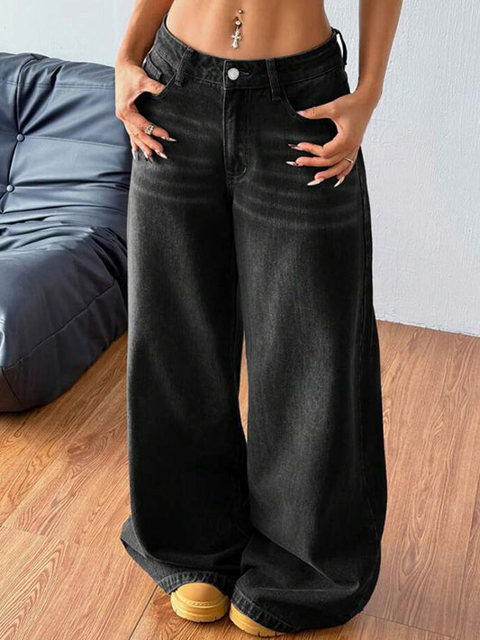 Loose Drape Boyfriend Jeans