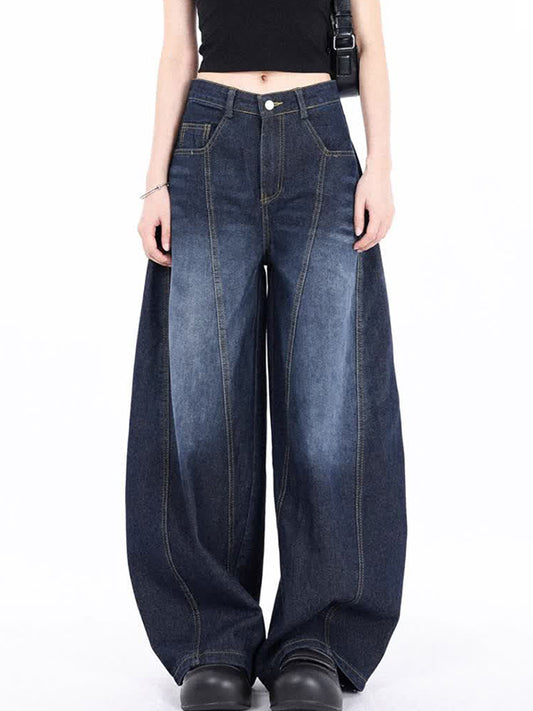 Curved Blade Profile Boyfriend Jeans