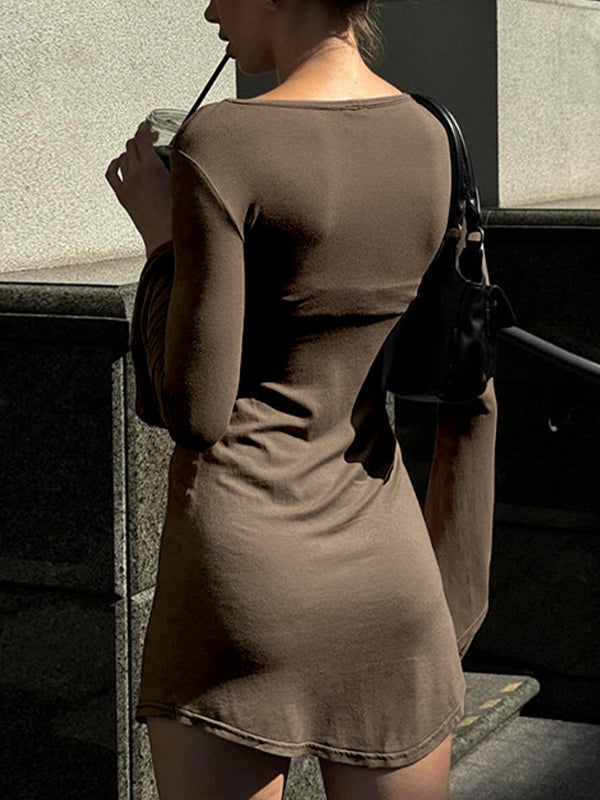 Elegant Slim Fit Super Soft Close To The Body Mini Dresses