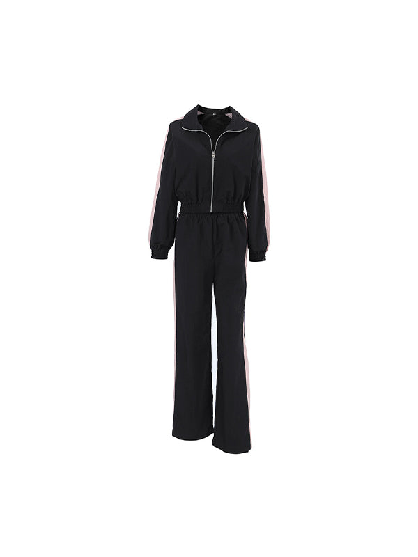 European American Contrasting Colors Versatile Personality Two Piece Sets
