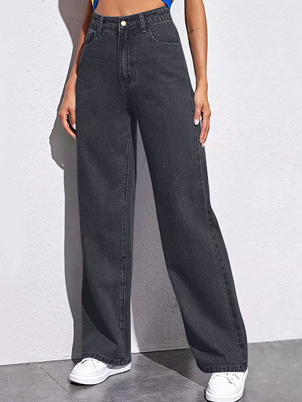 Slim Straight Versatile Boyfriend Jeans
