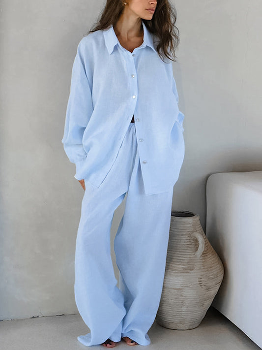 European And American Fashion Loose Two Piece Sets