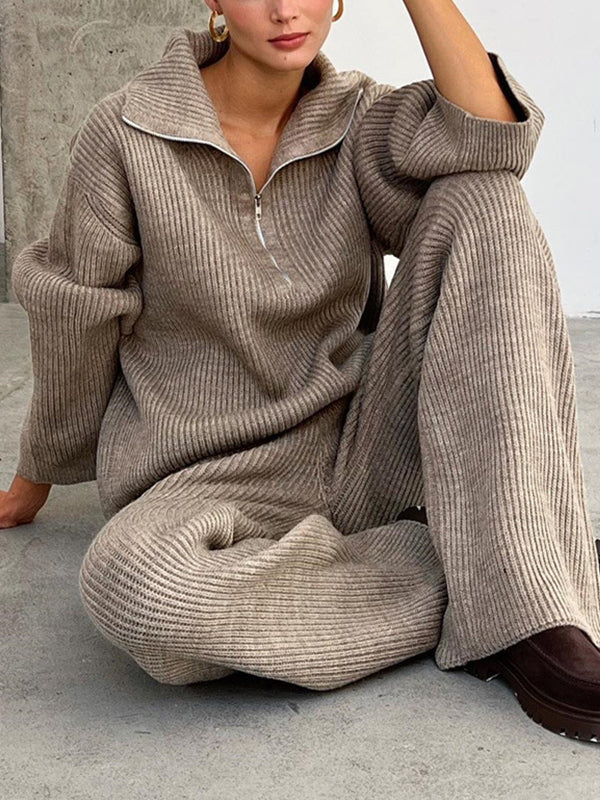 Half-Zip Two Piece Sets