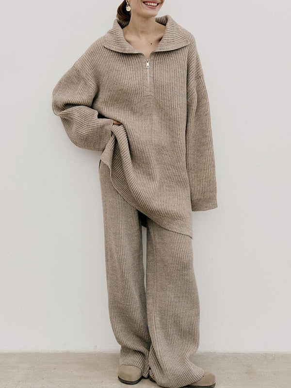 Half-Zip Two Piece Sets