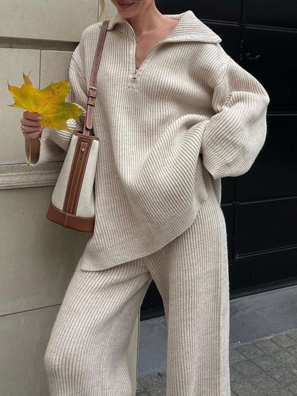 Half-Zip Two Piece Sets