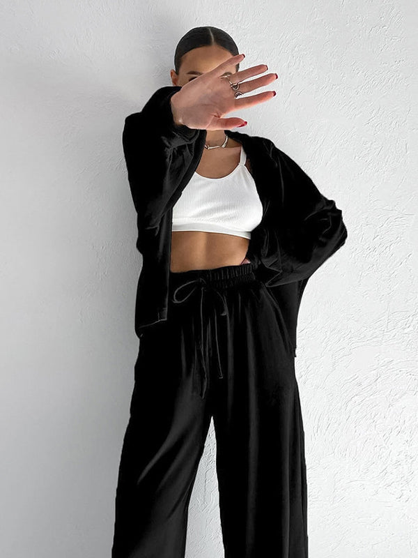 Golden Velvet European Fashion Two Piece Sets