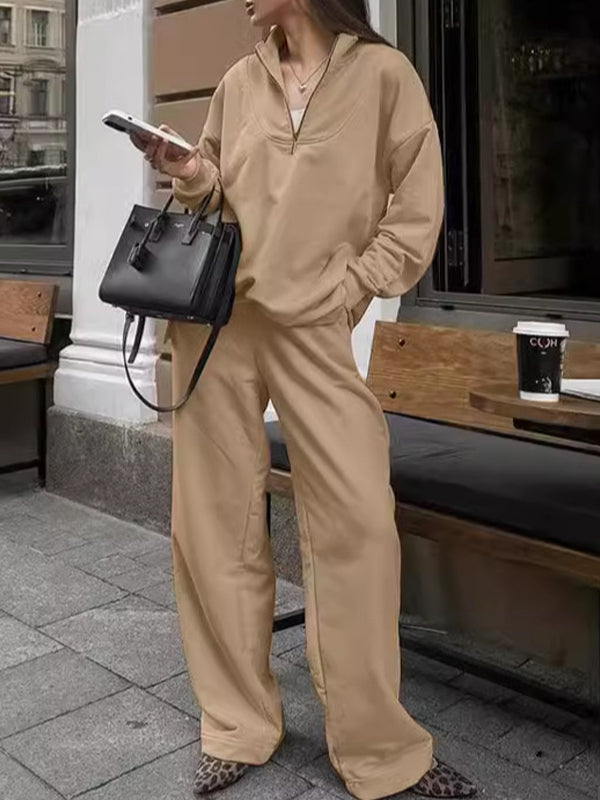 Loose Casual Simple Temperament Two Piece Sets