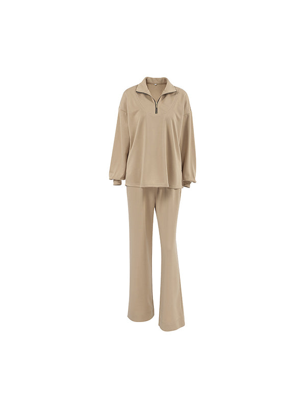 Loose Casual Simple Temperament Two Piece Sets