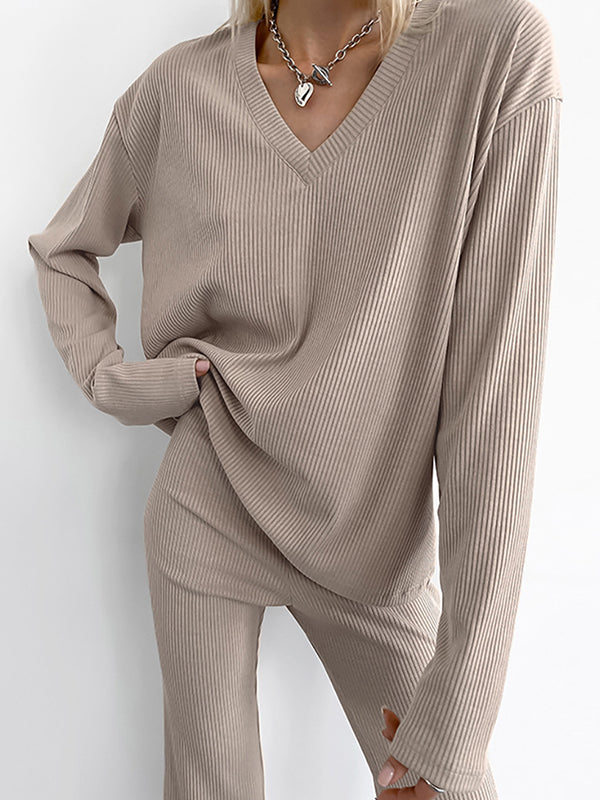 European Simple Slim Fashionable Two Piece Sets