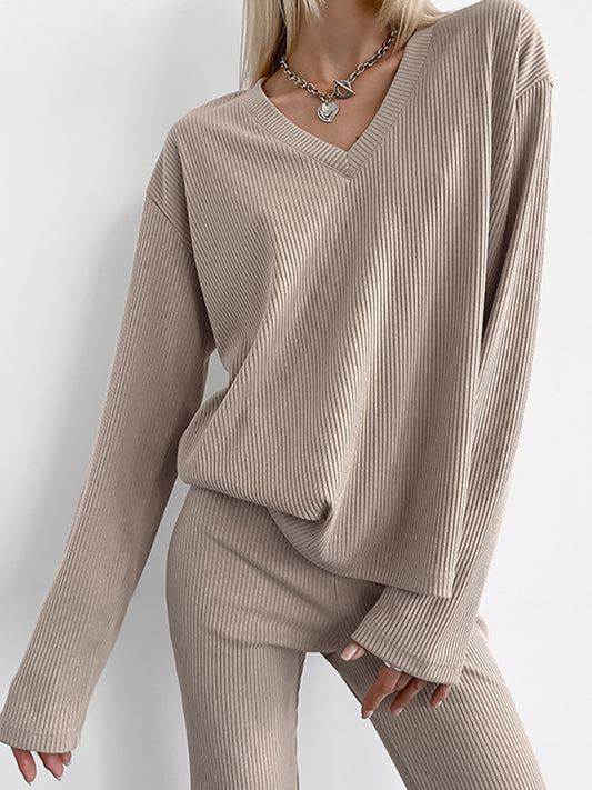 European Simple Slim Fashionable Two Piece Sets