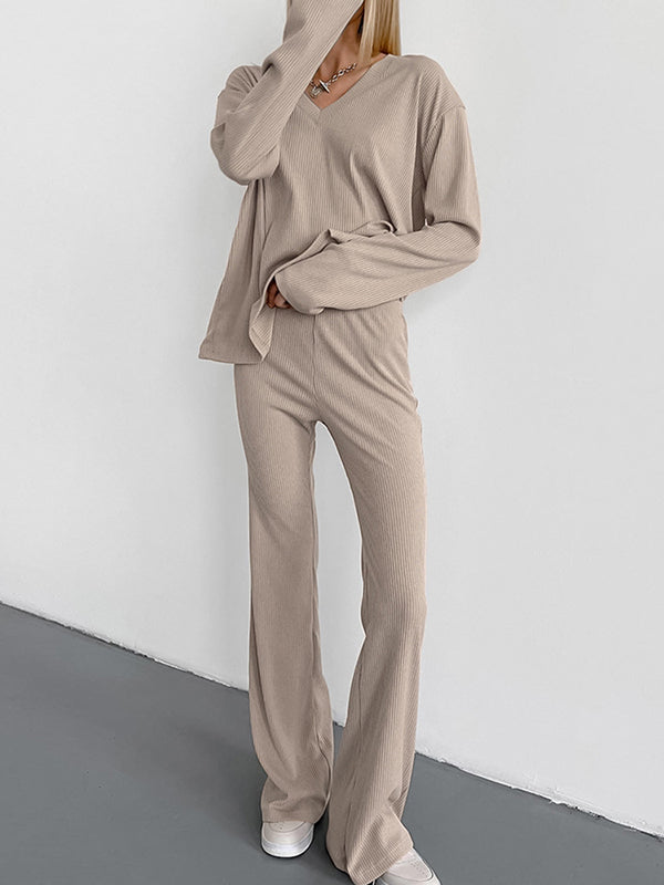 European Simple Slim Fashionable Two Piece Sets