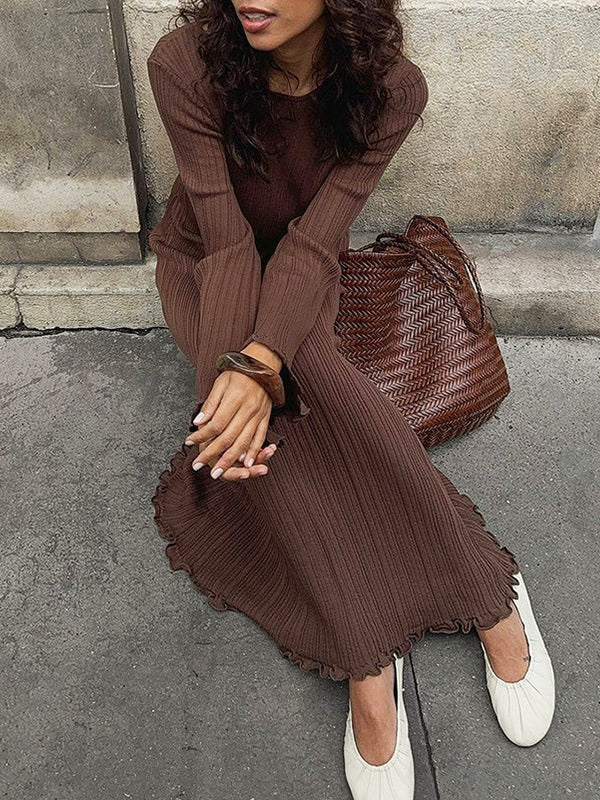 Ribbed Knit Maxi Dresses
