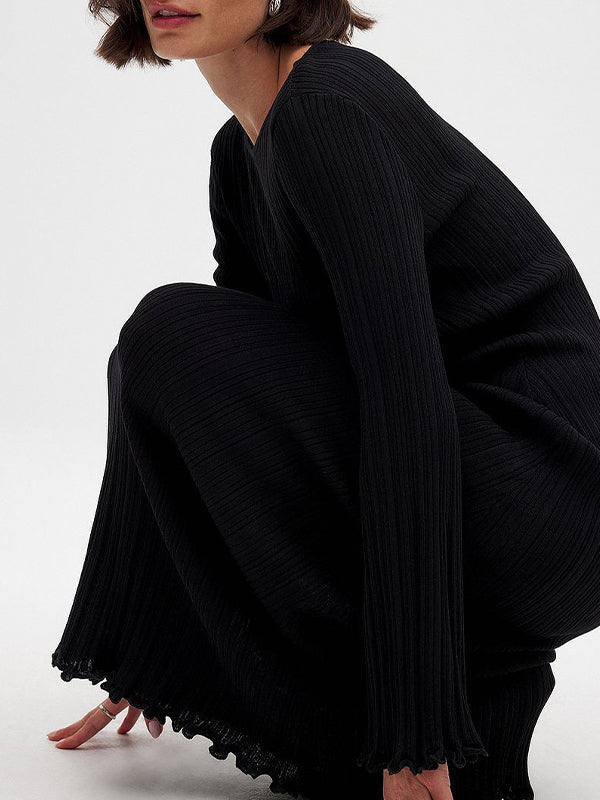 Ribbed Knit Maxi Dresses