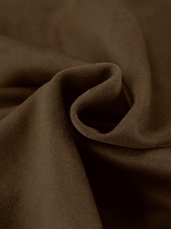 Nubuck Vintage Lapel Loose Suede Jackets