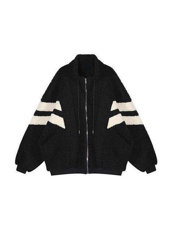 Lambswool Stripe Splice Jacket
