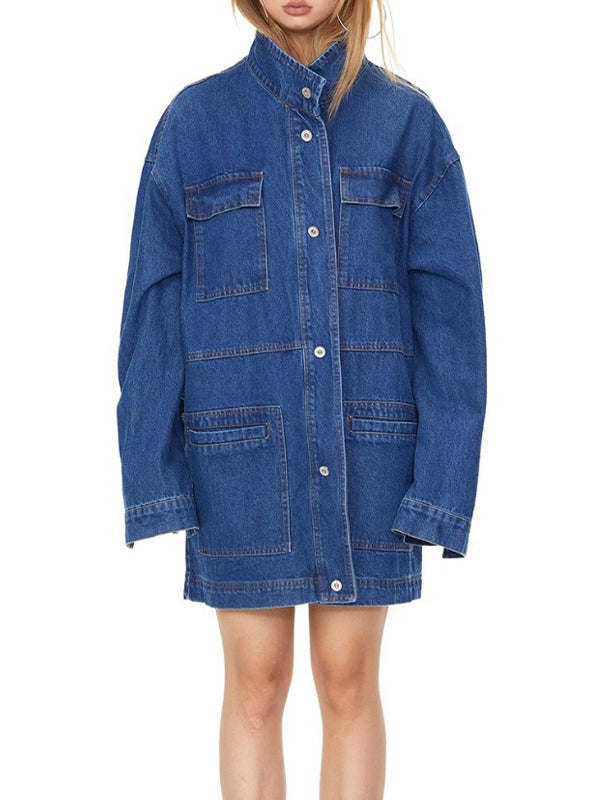 Multi-Pocket Straight-Leg Trousers Jacket