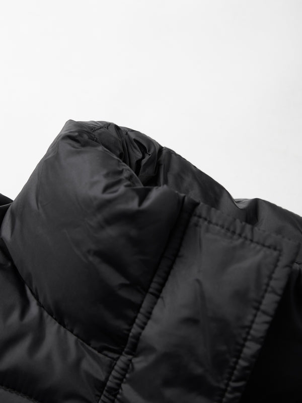 Solid Drawstring Hem Short Puffer Jacket
