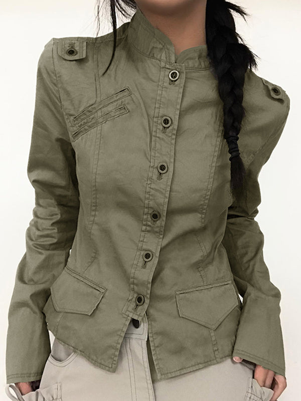 Fashionable And Cool Short Stand Collar Style Jacket