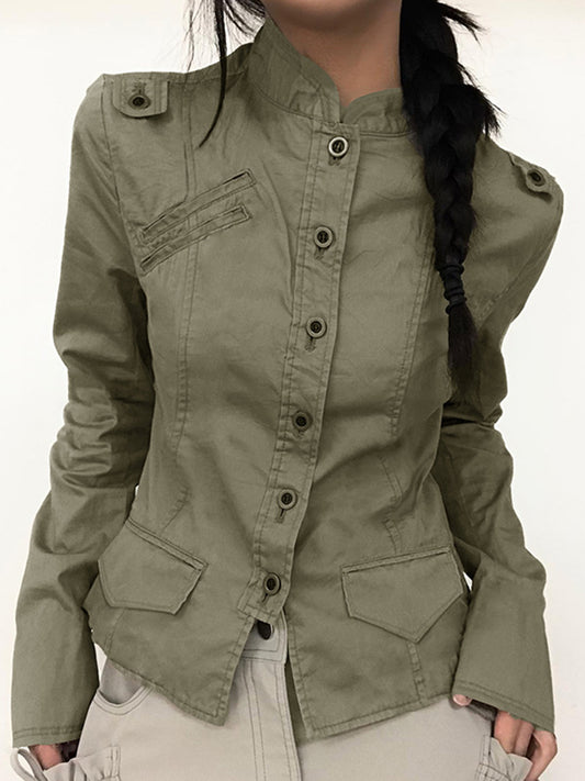 Fashionable And Cool Short Stand Collar Style Jacket