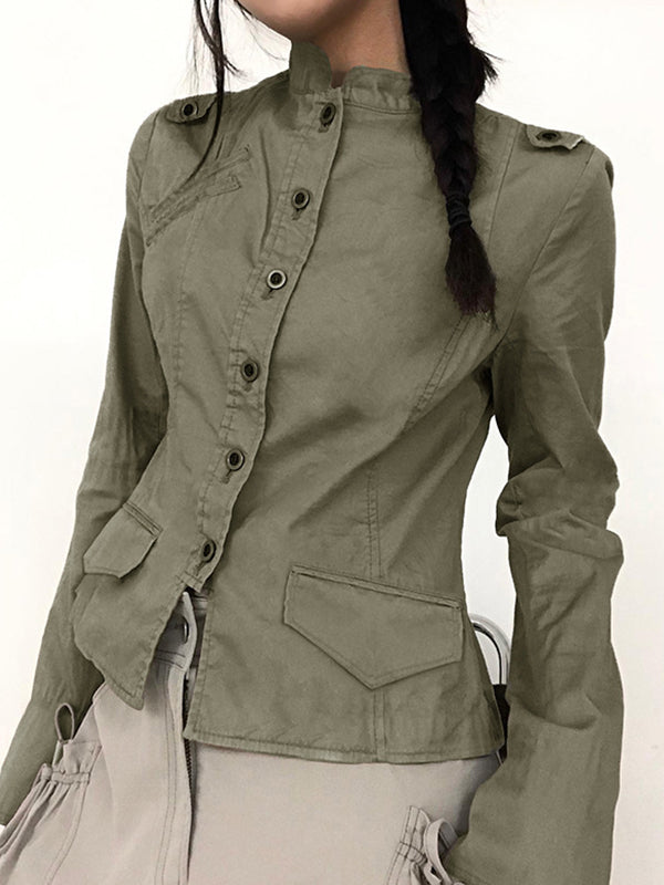 Fashionable And Cool Short Stand Collar Style Jacket
