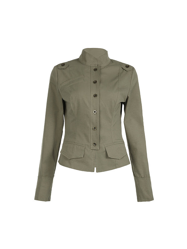 Fashionable And Cool Short Stand Collar Style Jacket