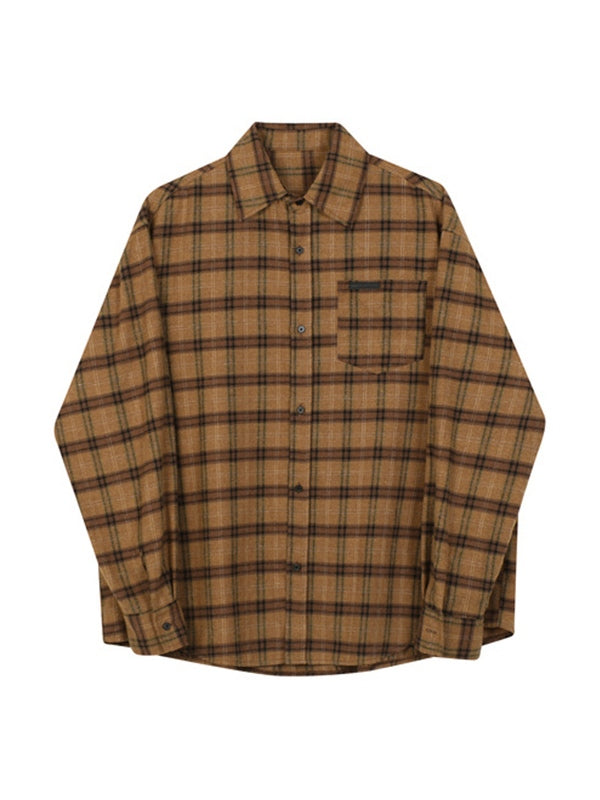 Versatile Checkered Long Sleeve Shirts