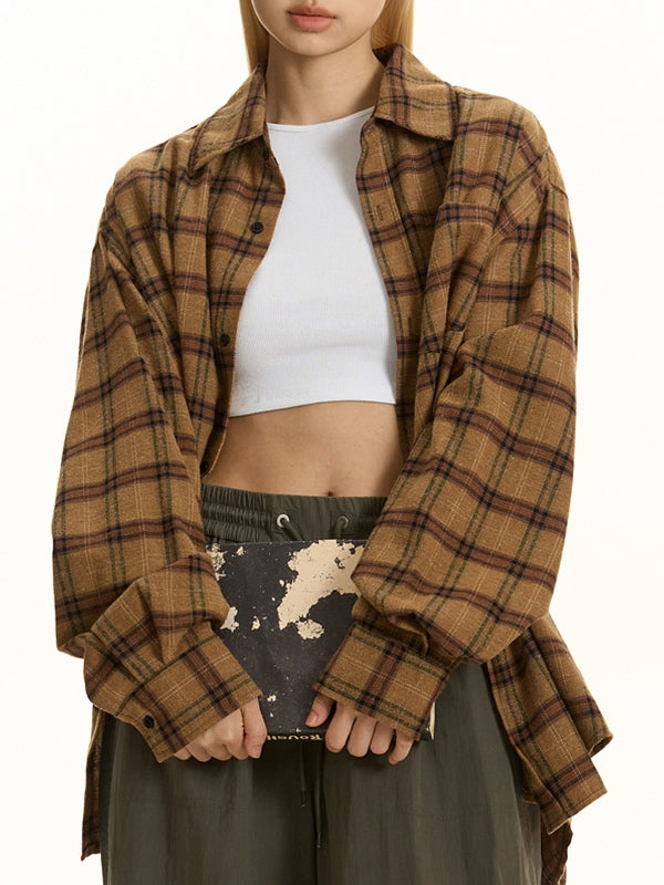 Versatile Checkered Long Sleeve Shirts