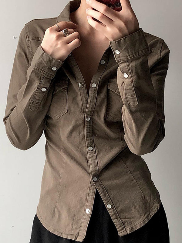 Vintage Long Sleeves Shirts