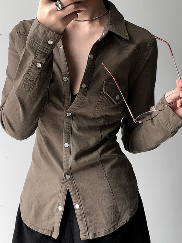 Vintage Long Sleeves Shirts