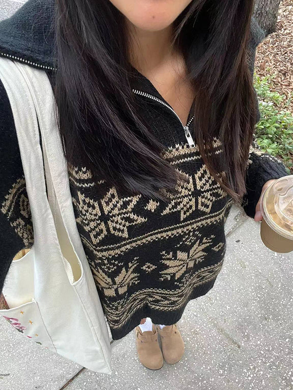 acquard Oversized Sweaters