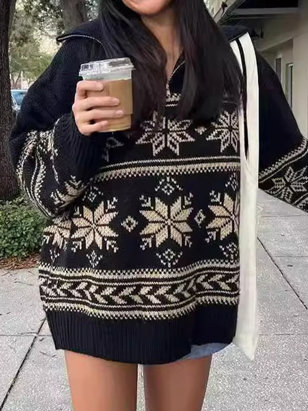 acquard Oversized Sweaters