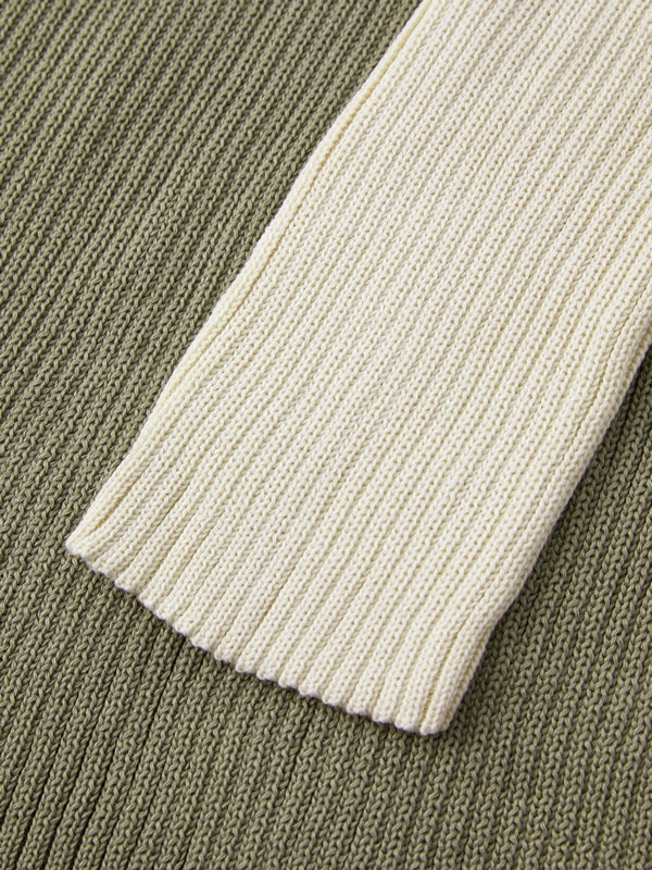 V Neck Stripe Print Sweater