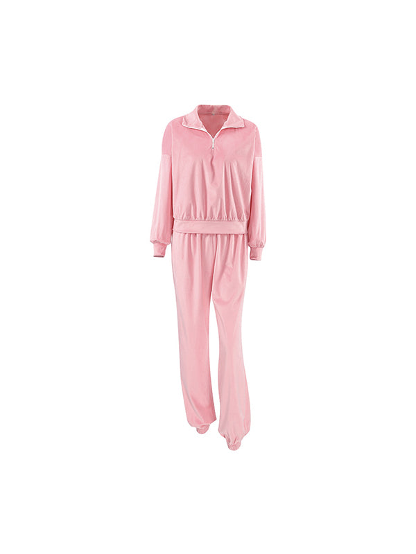 Versatile And Personalized Pink Fashion Two Piece Sets