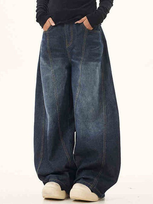 Oversize Structured Scimitar Jeans