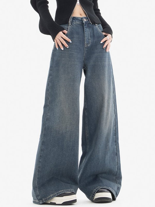 Classic Blue Wash Baggy Boyfriend Jeans
