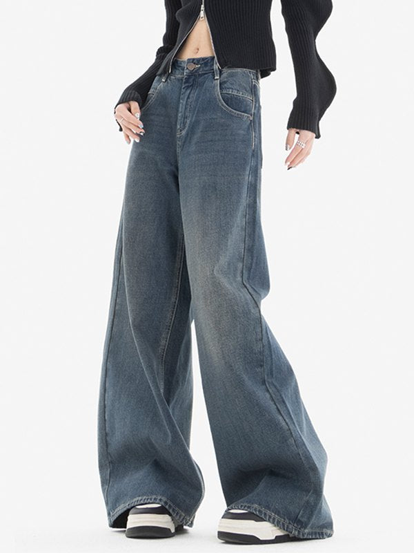 Classic Blue Wash Baggy Boyfriend Jeans