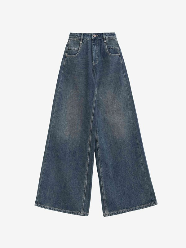 Classic Blue Wash Baggy Boyfriend Jeans