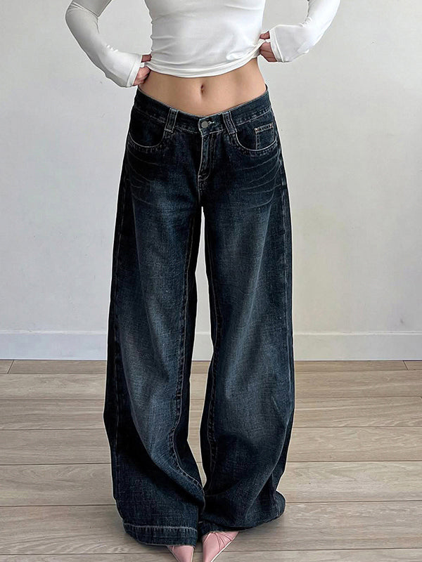 Slim Washed Loose Boyfriend Jeans