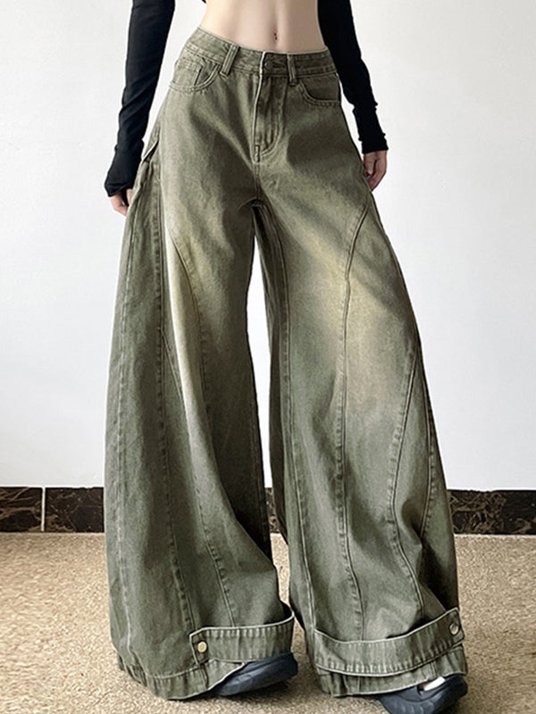 Stylish Design Washed Boyfriend Jeans