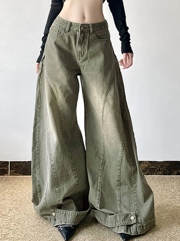 Stylish Design Washed Boyfriend Jeans