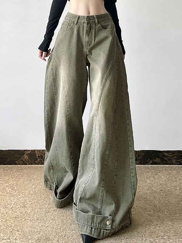 Stylish Design Washed Boyfriend Jeans