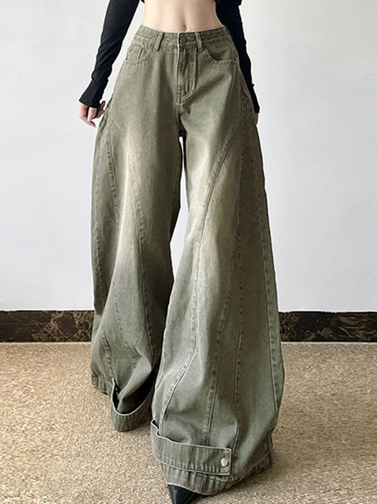 Stylish Design Washed Boyfriend Jeans