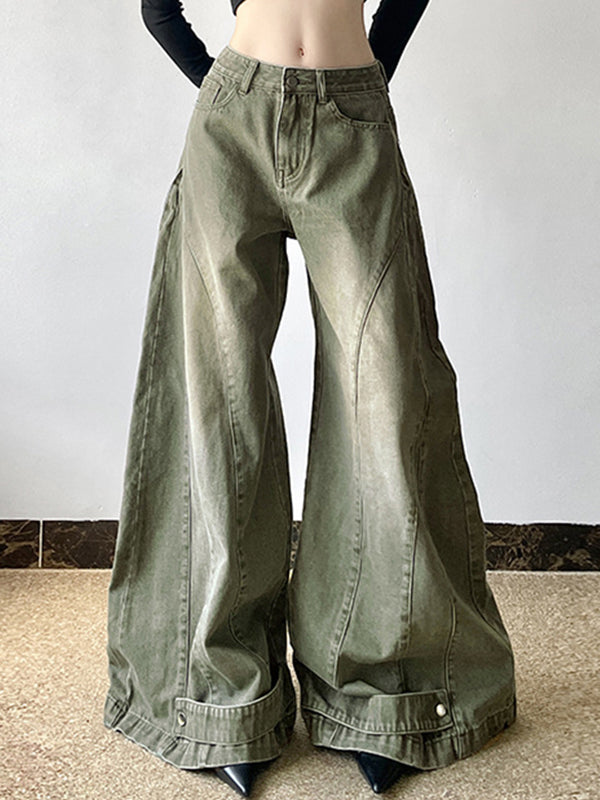 Stylish Design Washed Boyfriend Jeans