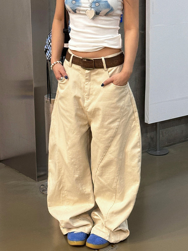 Retro Star Letter Embroidery Boyfriend Jeans