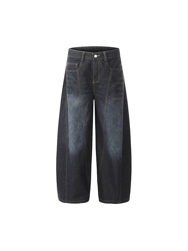 Curved Blade Profile Boyfriend Jeans
