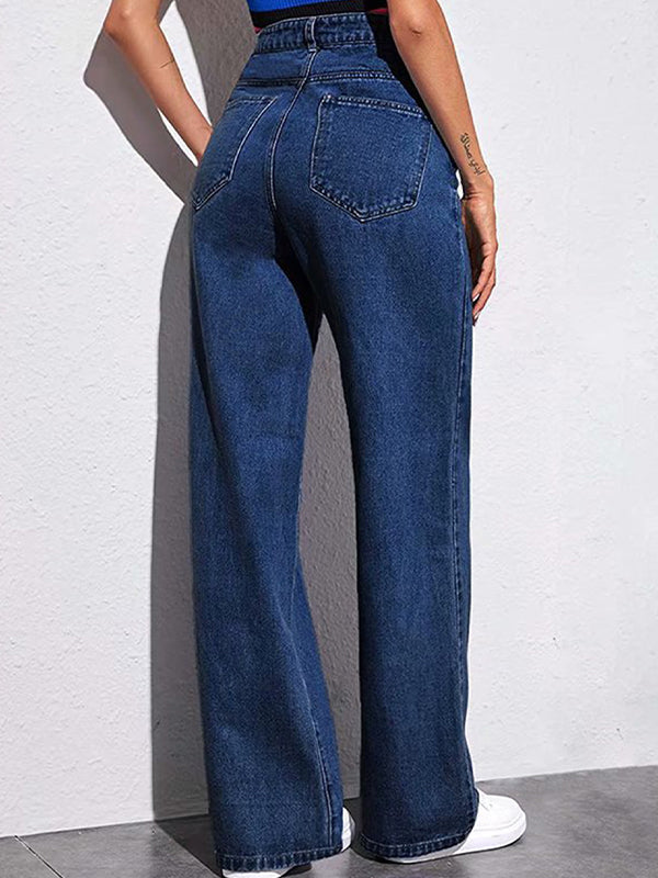 Slim Straight Versatile Boyfriend Jeans