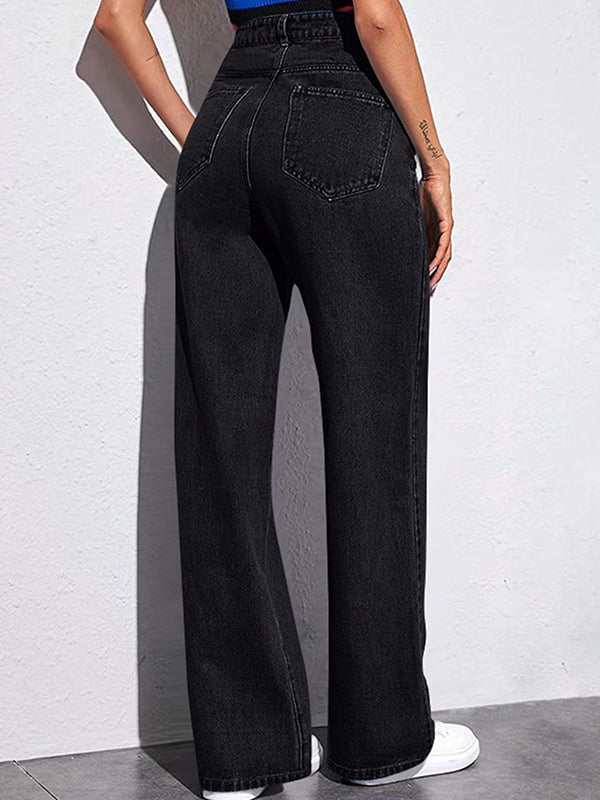 Slim Straight Versatile Boyfriend Jeans